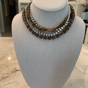 Premier Designs Beautiful 18” full-length 4-strand of hand beaded beads.